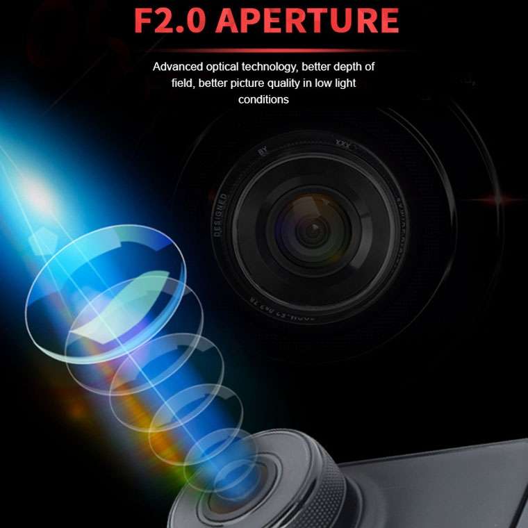 C900 3 Inch 1080P HD Dual-lens Motion Detection Driving Recorder