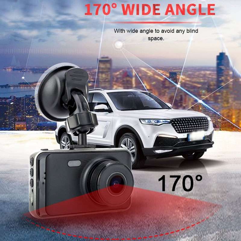 C900 3 Inch 1080P HD Dual-lens Motion Detection Driving Recorder