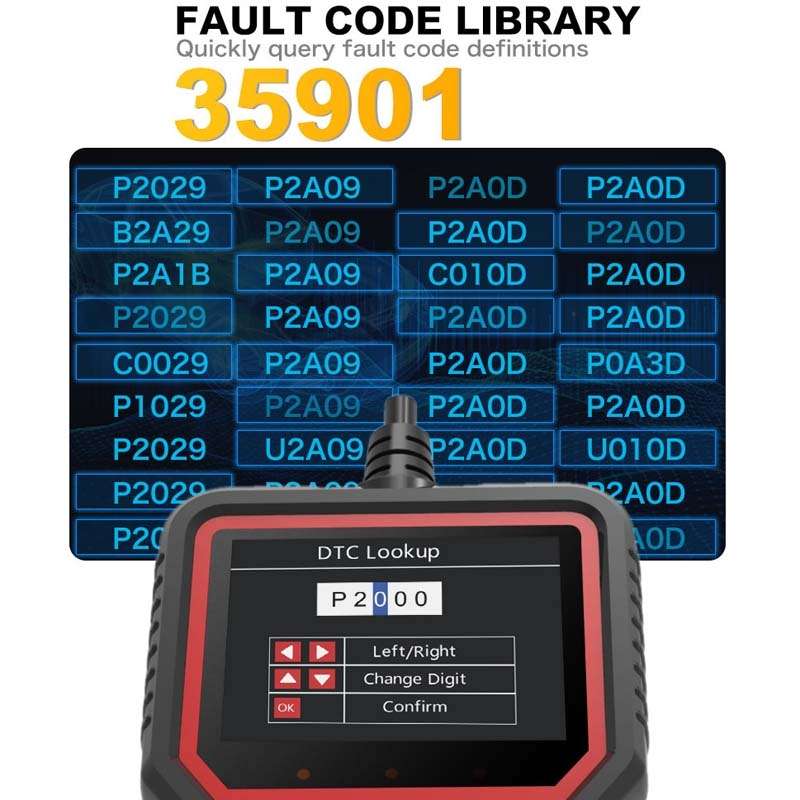 V519 OBD2 Colorful Screen Car Fault Detector