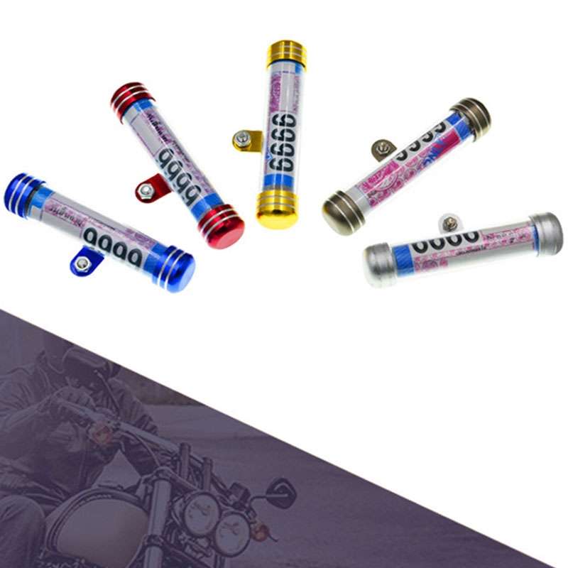 TF-2224 2pcs Multifunctional Waterproof Motorcycle Tax Bill Collection Tube(Blue)