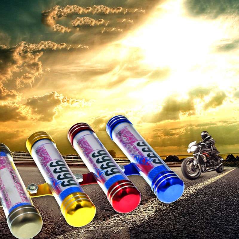 TF-2224 2pcs Multifunctional Waterproof Motorcycle Tax Bill Collection Tube(Blue)