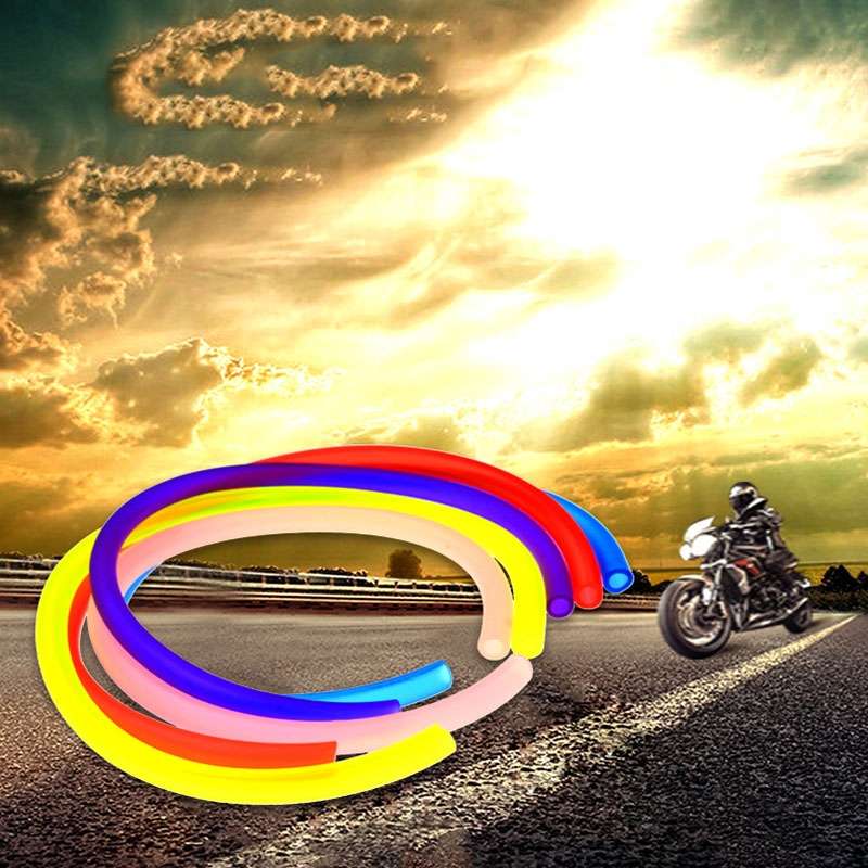TF-1795 18m/roll Motorcycle Modification Accessories Colorful Gasoline Pipe(Purple)