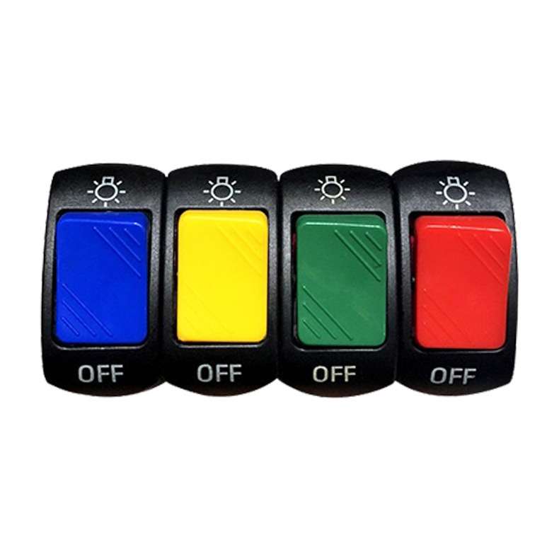 TF-1796 Electric Motorcycle Retrofit Accessories Double Flash Warning Light Switch(Random Color Deli