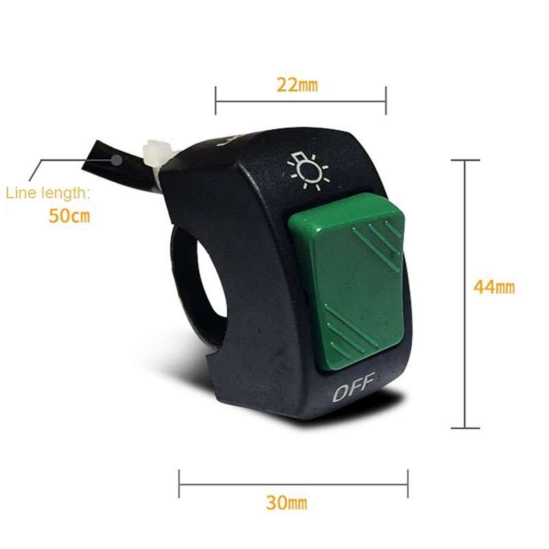 TF-1796 Electric Motorcycle Retrofit Accessories Double Flash Warning Light Switch(Random Color Deli