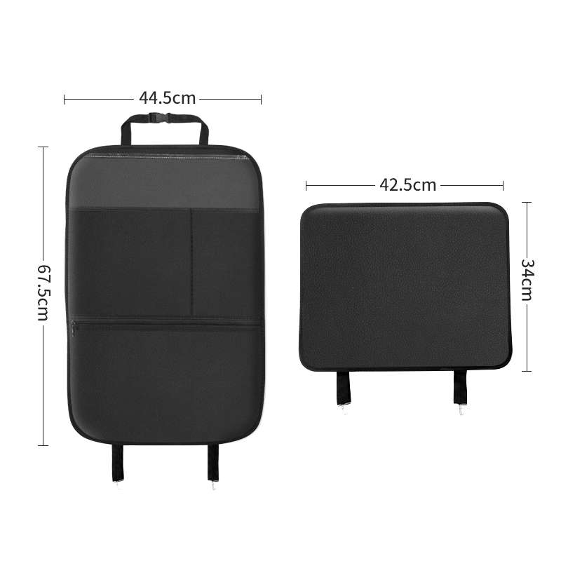 Car Seat Back Children Anti-kick Pad Back Rear Anti-dirty Universal Leather Protection Pad Storage B