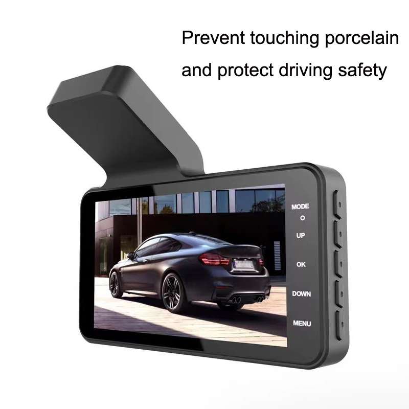 XH-V2 4 Inches Driving Recorder HD Night Vision Free Installation Dash Camera, Style: Touch Model(Si
