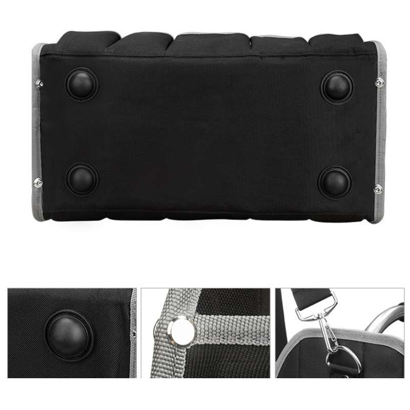 WESSLECO Thickened Oxford Cloth Portable Multifunctional Repair Tool Kit(Black)