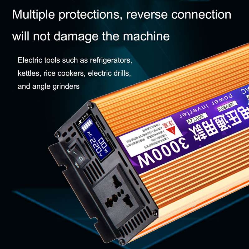 XINBOKE Universal Positive Wave Car Inverter Home Solar Inverter 48V/60V 1500W To 220V 700W