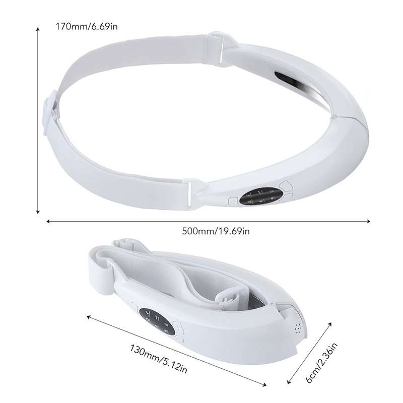 106892 EMS Microcurrent Red and Blue Light Massage Face-Lifting Instrument(White)