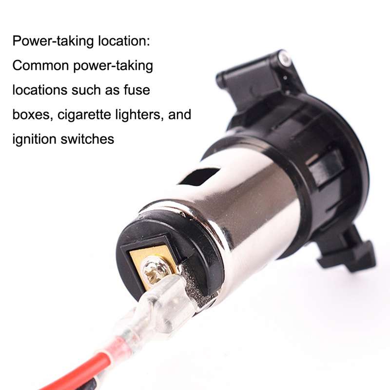 Car Cigarette Lighter Socket Waterproof Power Supply 120W/250W Modification 12/24V Cigarette Lighter