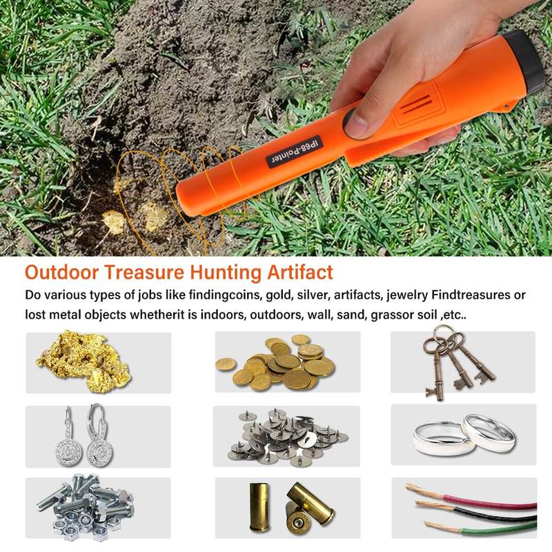 IP68-Pointer Handheld Metal Detector 3M Waterproof Positioning Stick
