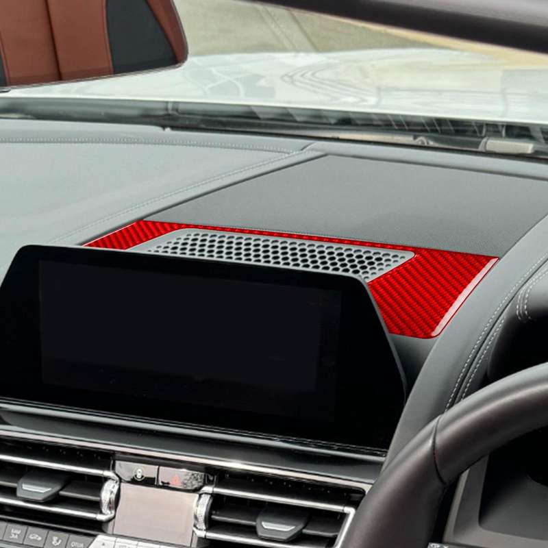 For 2019-2024 BMW 8 Series G14 Right-hand Drive Dashboard Speaker Frame Sticker(Red)
