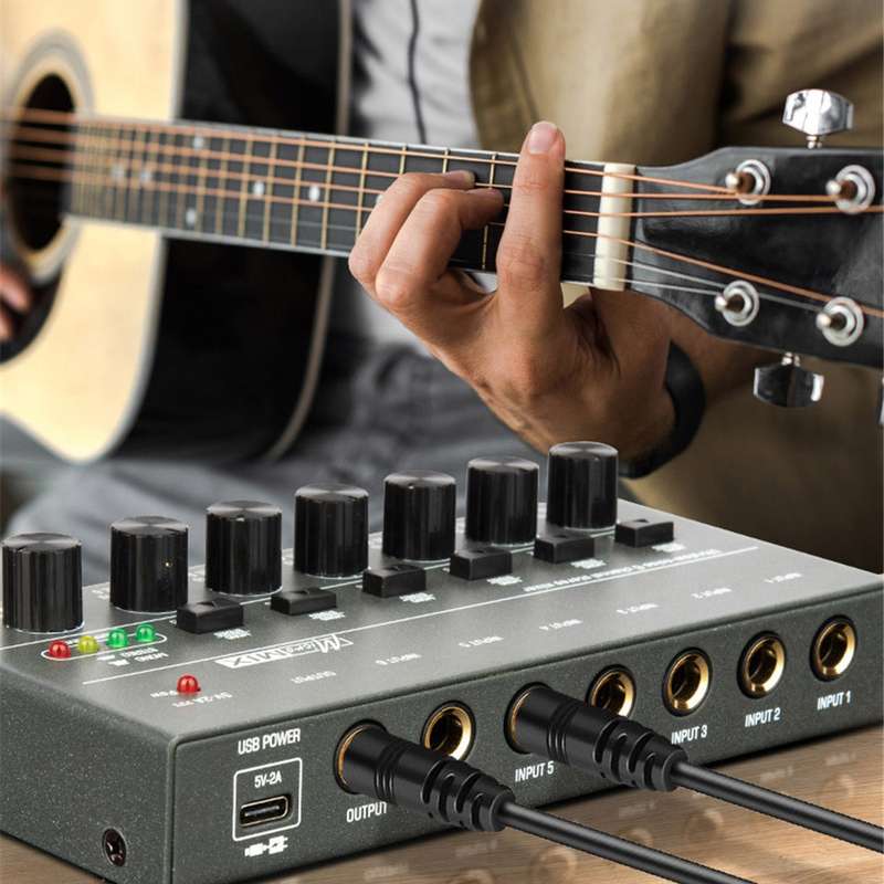 8 Way Mixer With Single Channel Stereo Switching Mini Signal Hybrid Small Audio