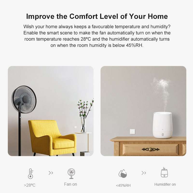 Sonoff SNZB-02 Temperature and Humidity Sensor EWelink Smart Home WiFi Remote