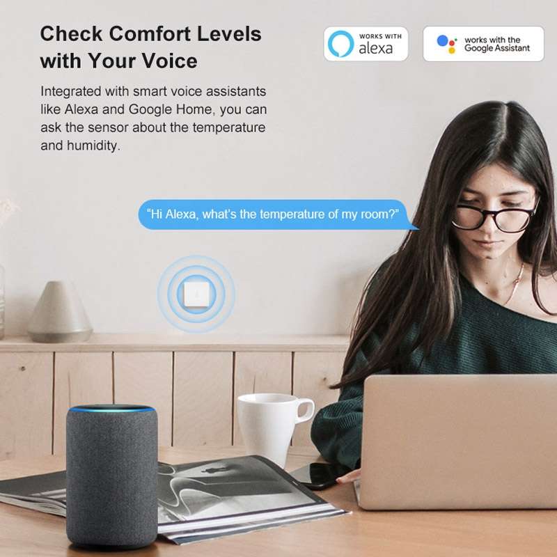 Sonoff SNZB-02 Temperature and Humidity Sensor EWelink Smart Home WiFi Remote