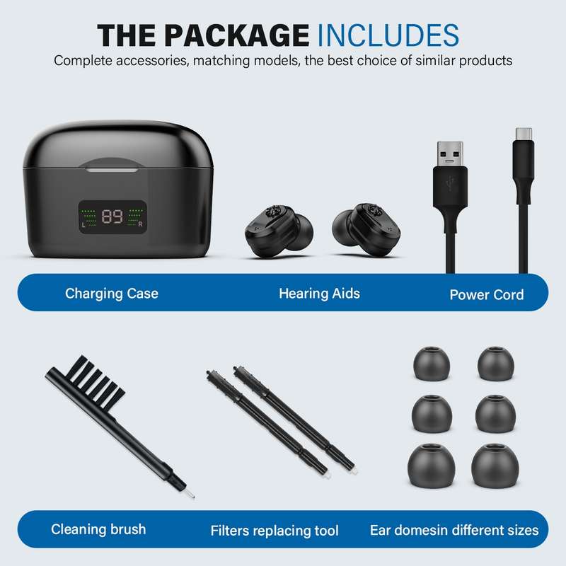 Z-127D In-ear Sound Amplifier Digital Display Hearing Aid Earphone