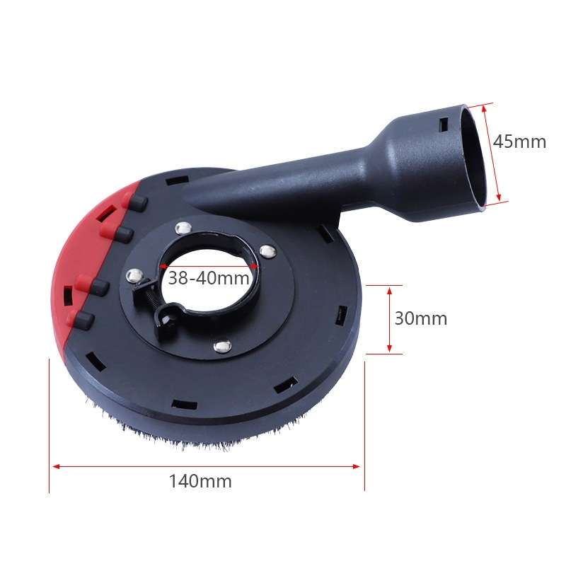 Diamond Grinding Wheel Stone Concrete Angle Grinder Dust Cover, Model: Type 100 Dust Cover+2m Dust P