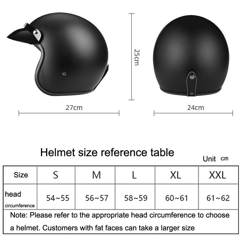 BYB 701 All Seasons Retro Motorcycle Helmet, Size: L(Bright White)