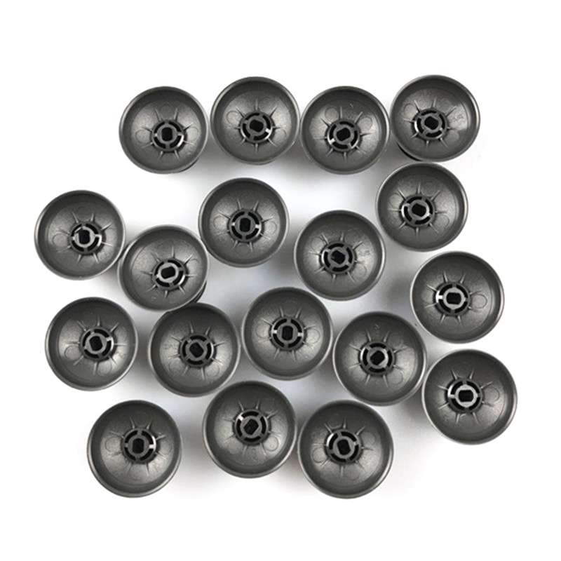 For PS4 10pcs Controller Joystick Mushroom Cap(Grey)