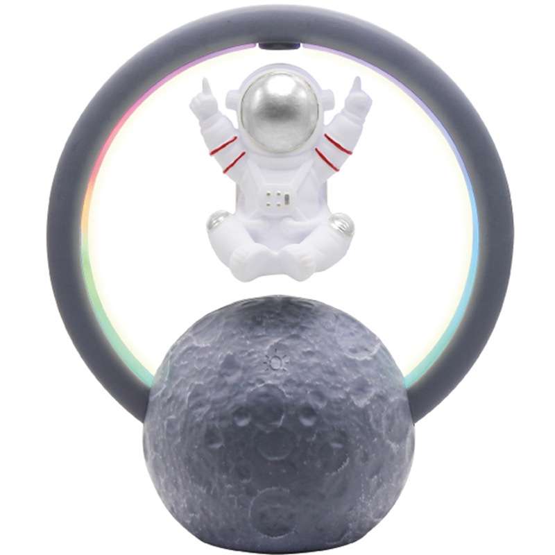 Y-598 Suspended Astronaut Bluetooth Speaker RGB Light Subwoofer Ornament,Spec: 598A Golden