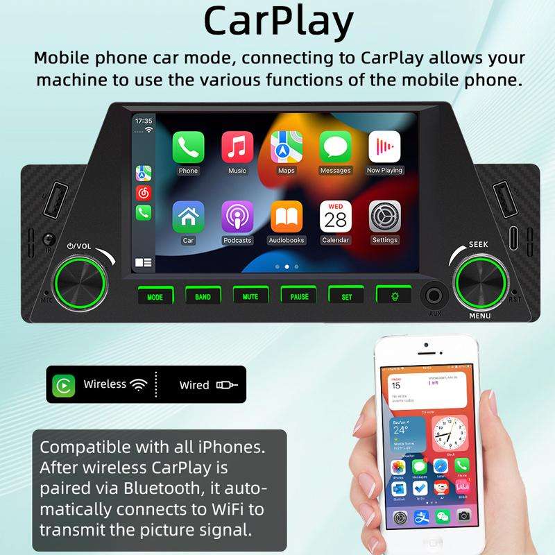 4.7 inch AUTO/CarPlay Navigation Bluetooth FM Radio Car MP5 Marquee(161W)