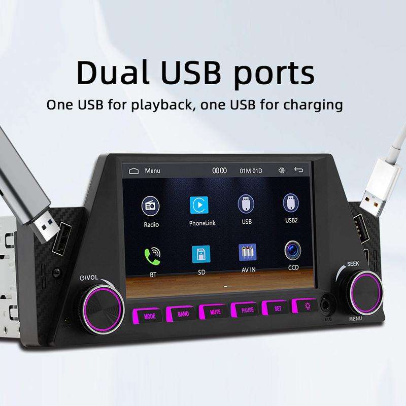 4.7 inch AUTO/CarPlay Navigation Bluetooth FM Radio Car MP5 Marquee(161W)