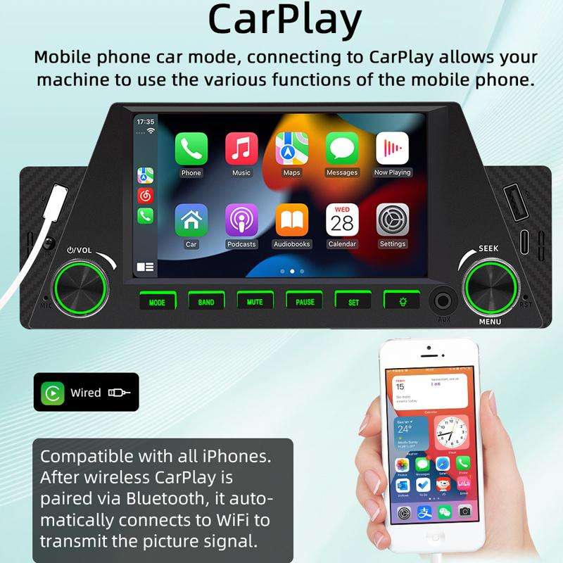 4.7 inch AUTO/CarPlay Navigation Bluetooth FM Radio Car MP5(161C)