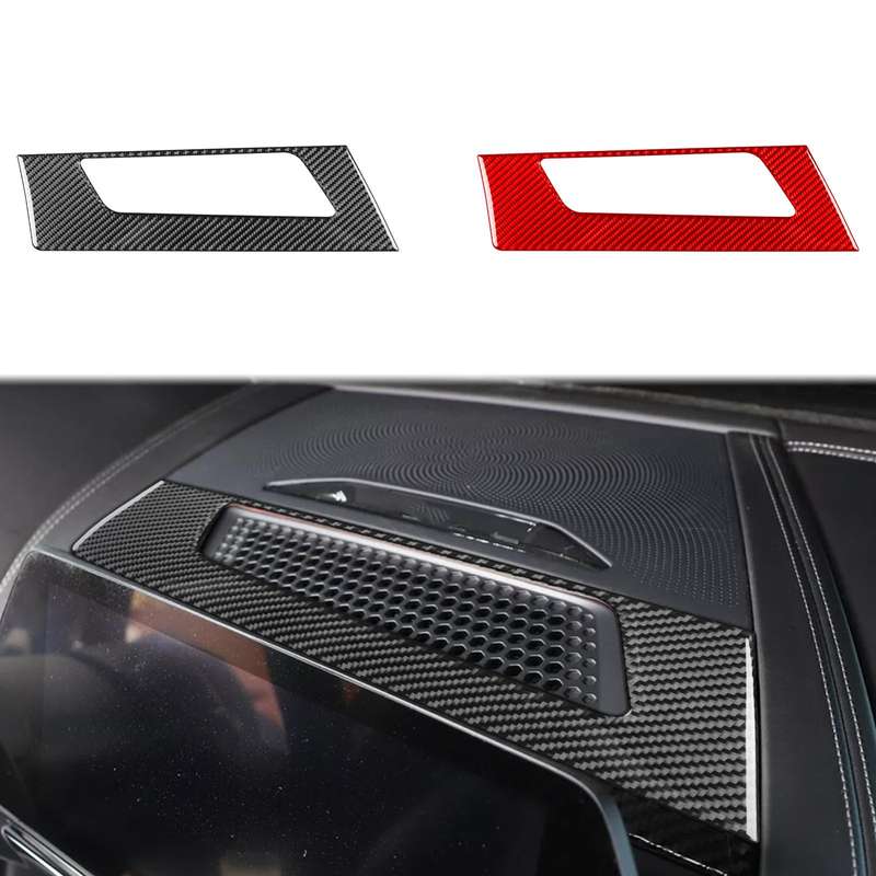 For 2019-2024 BMW 8 Series G14 Left-hand Drive Dashboard Speaker Frame Sticker(Red)