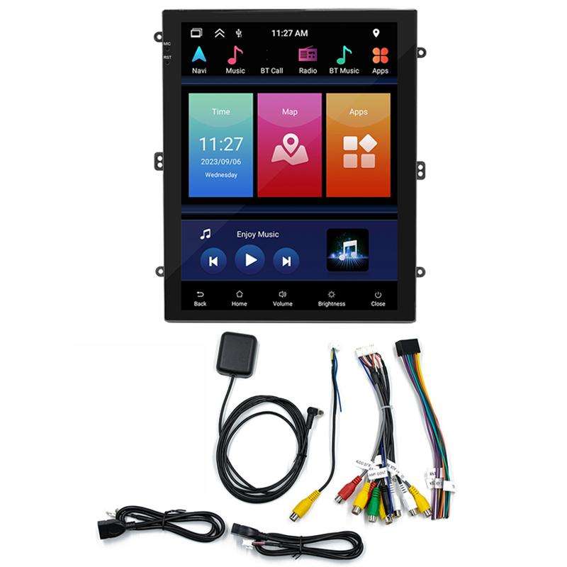 9.7 inch Vertical Screen Bluetooth Radio Android 13 GPS Navigation Device, Memory: 2+32G