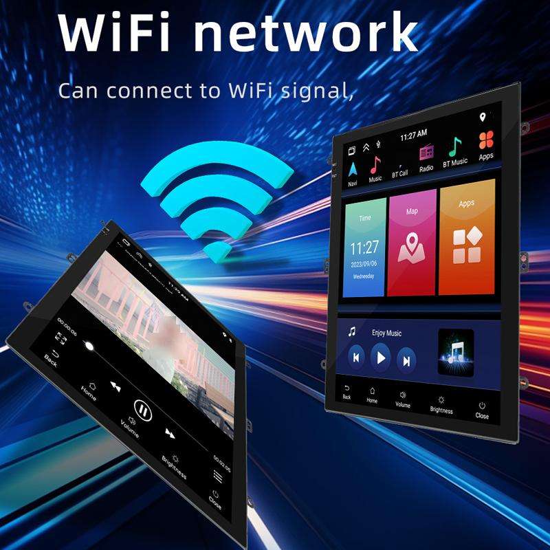 9.7 inch Vertical Screen Bluetooth Radio Android 13 GPS Navigation Device, Memory: 2+32G