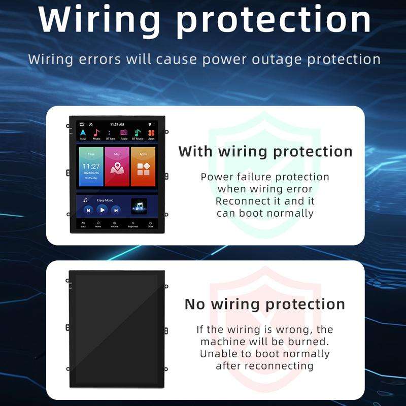 9.7 inch Vertical Screen Bluetooth Radio Android 13 GPS Navigation Device, Memory: 2+32G