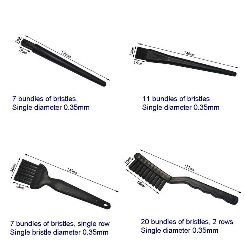 4pcs/set (3 Hard Hair+1 Soft Hair) Computer Keyboard Screen Camera Lens Digital Equipment Cleaning B