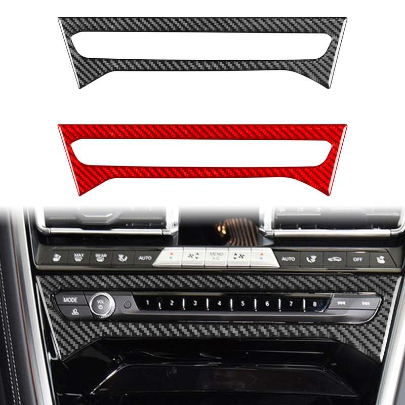 For 2019-2024 BMW 8 Series G14 Universal CD Panel Sticker for Left and Right Drive(Red)