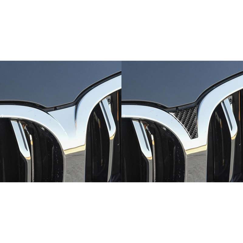 For 2019-2024 BMW 8 Series G14 Left and Right Drive Universal Front Grille Decorative Sticker(Red)