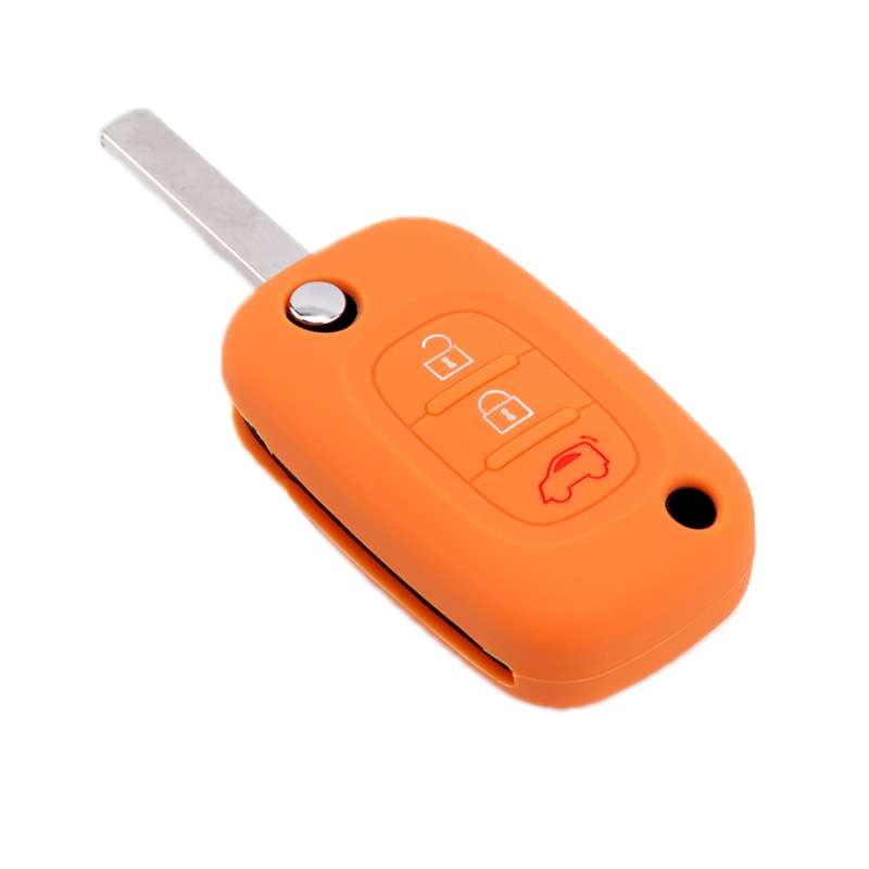 For Mercedes-Benz Smart Folding 2pcs 3 Button Silicone Key Case(Black)