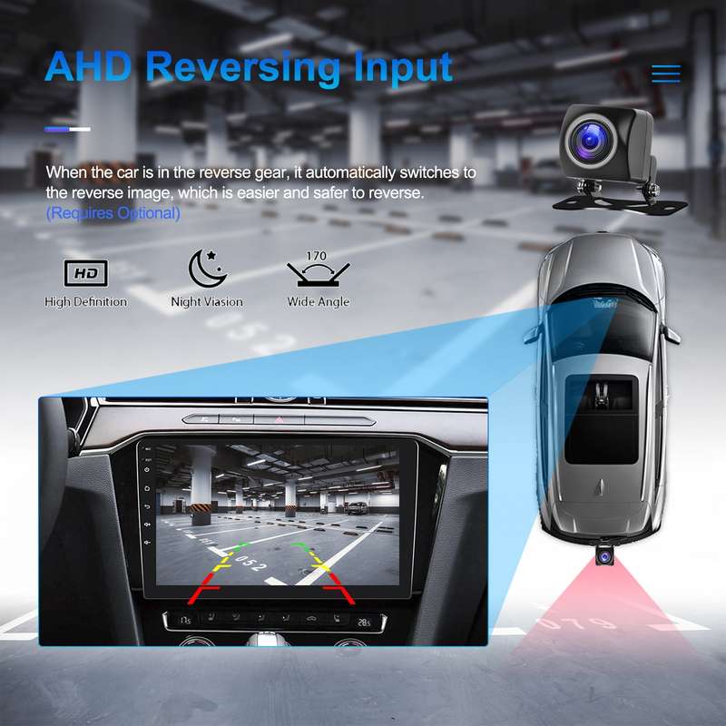 A3195 9 Inch Car Android Large Screen Navigation Central Control Screen 2+64G Player with CarPlay, S