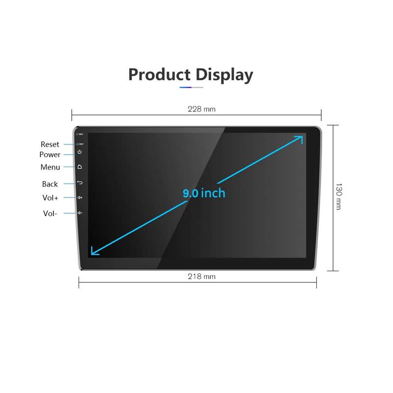 A3018 9 Inch Android Navigation CarPlay 2+64G Dual-Spindle Universal Central Control Screen Car Navi