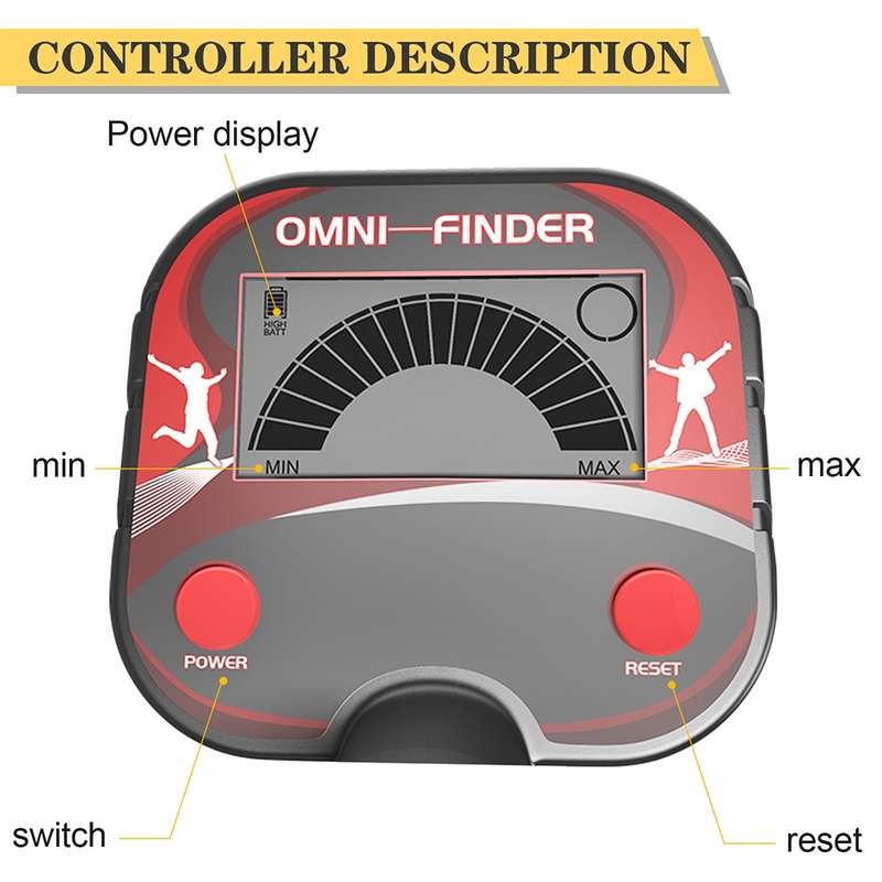 Goint MD3002 Children Beach Toy Underground Metal Detector(Black)