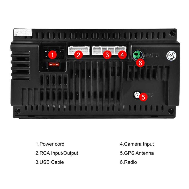 A2797 7 Inch Android WiFi 2+32G Central Control Large Screen Universal Car Navigation Reversing Vide