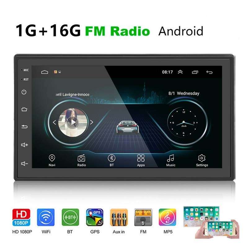 A2222KT 7 Inch Android Navigation WiFi Version 1+32G GPS Bluetooth 2.5D Screen Car Central Control M