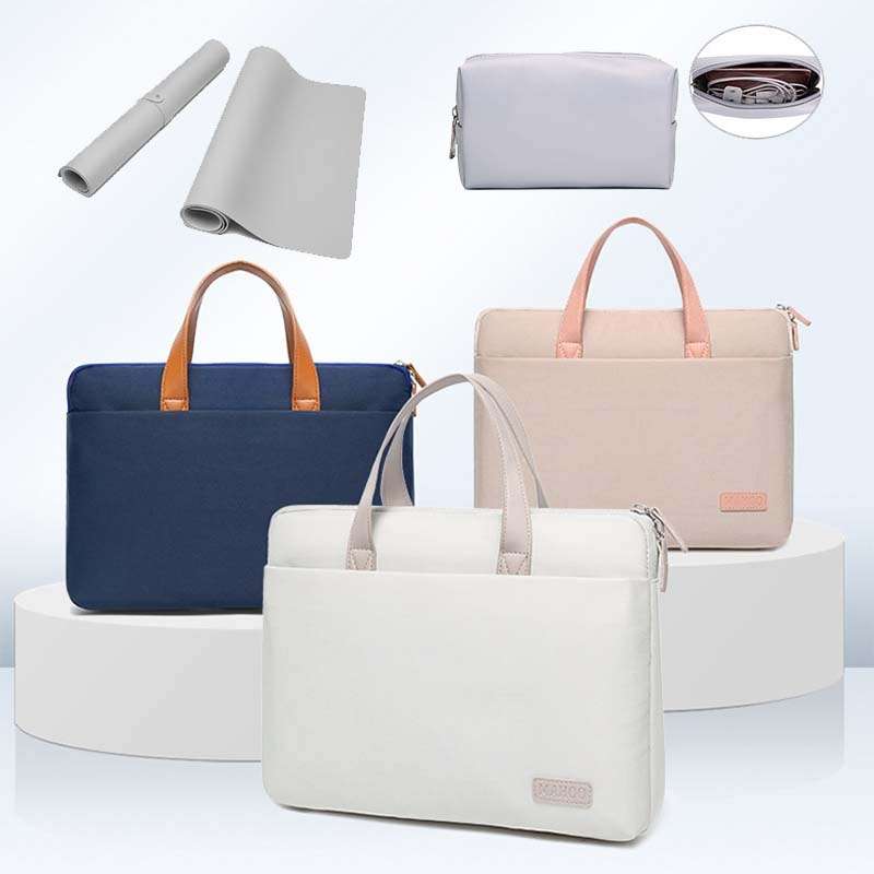 For MacBook 13.3-14 Inches MAHOO 10188 Ultra-Thin Hand Computer Bag Messenger Laptop Bag, Color: Kh