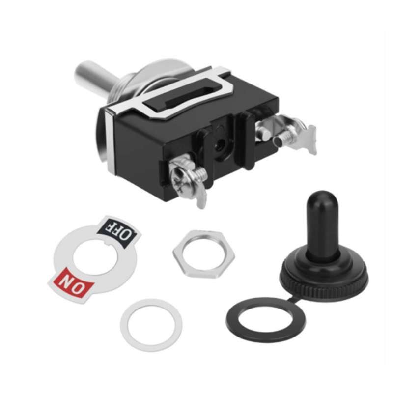 10pcs E-TEN1021 2-speed Waterproof Rocker Toggle Switch(Black)