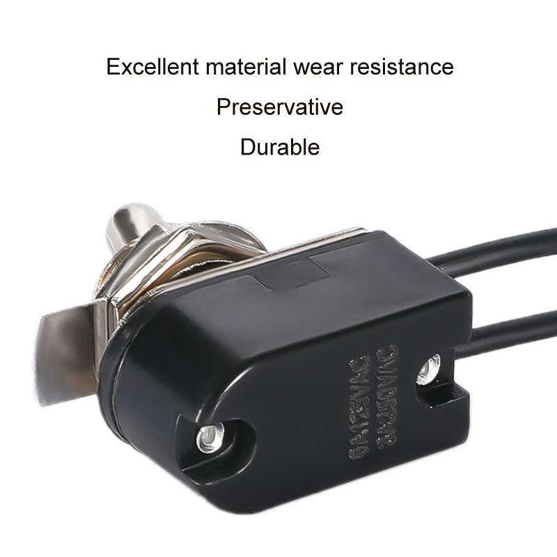 KNS-1 10pcs Mini Toggle Two-position Rocker Switch With Wire