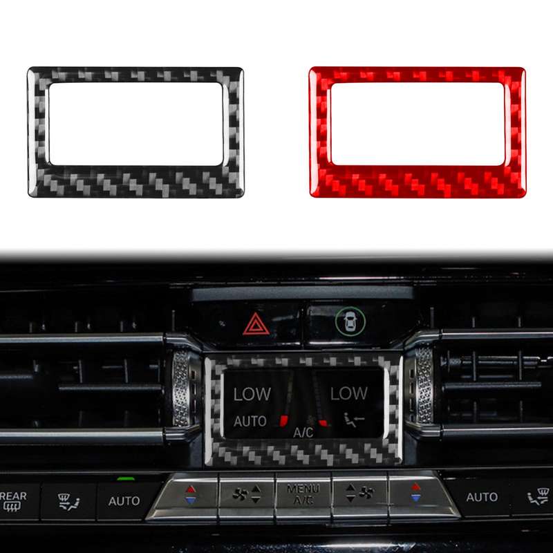 For 2019-2024 BMW 8 Series G14 Universal Air Conditioning Temperature Display Frame Sticker(Black)
