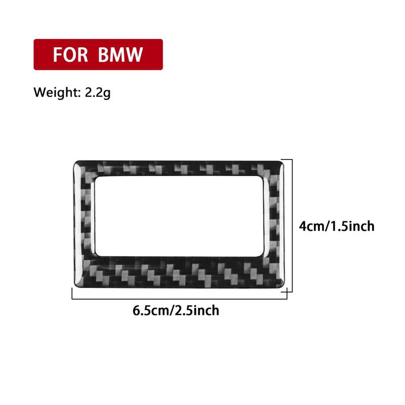For 2019-2024 BMW 8 Series G14 Universal Air Conditioning Temperature Display Frame Sticker(Black)