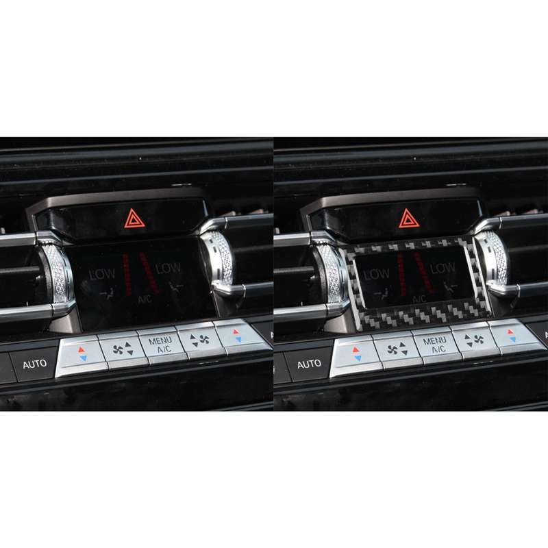 For 2019-2024 BMW 8 Series G14 Universal Air Conditioning Temperature Display Frame Sticker(Black)