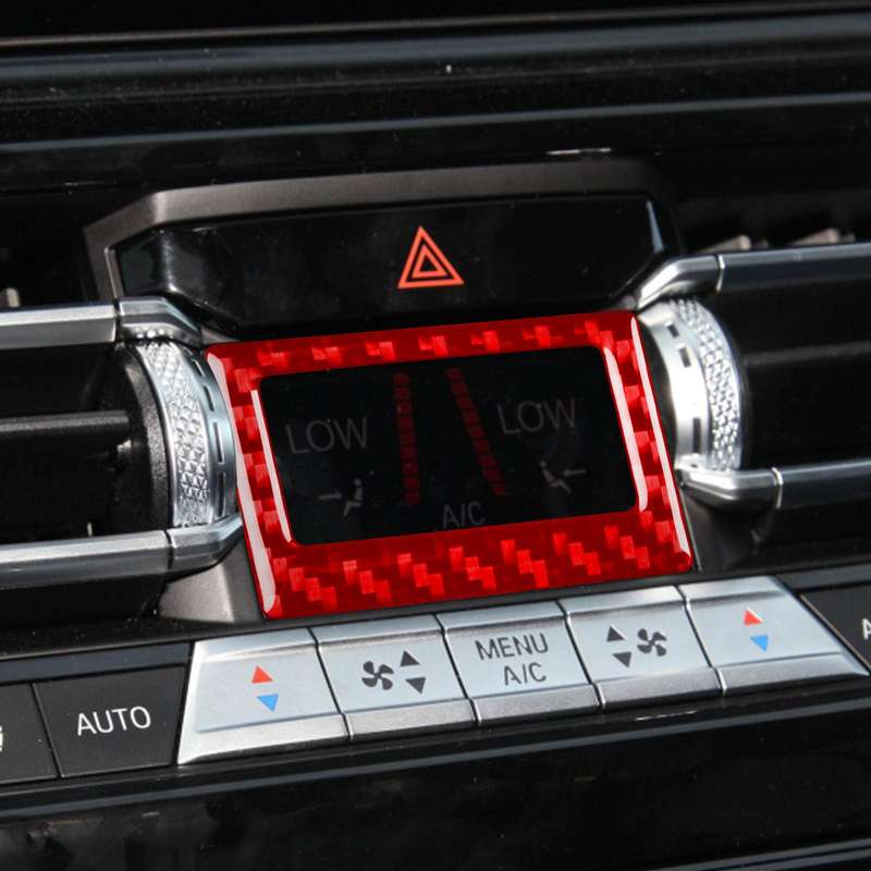 For 2019-2024 BMW 8 Series G14 Universal Air Conditioning Temperature Display Frame Sticker(Black)