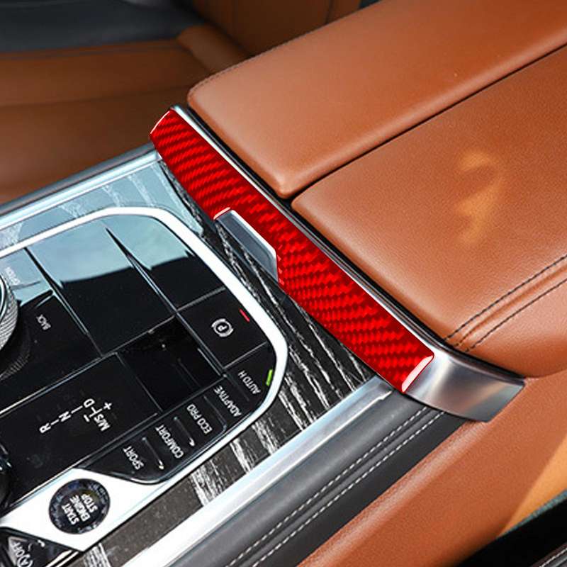 For 2019-2024 BMW 8 Series G14 Universal Armrest Box Switch Decorative Sticker(Red)