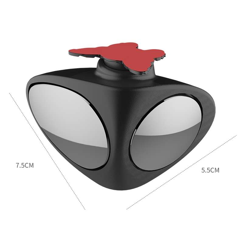 2 in 1 Car Blind Spot Mirror Reversing Parking Wide Angle Mirror 360 Degree Rotation Adjustable Conv