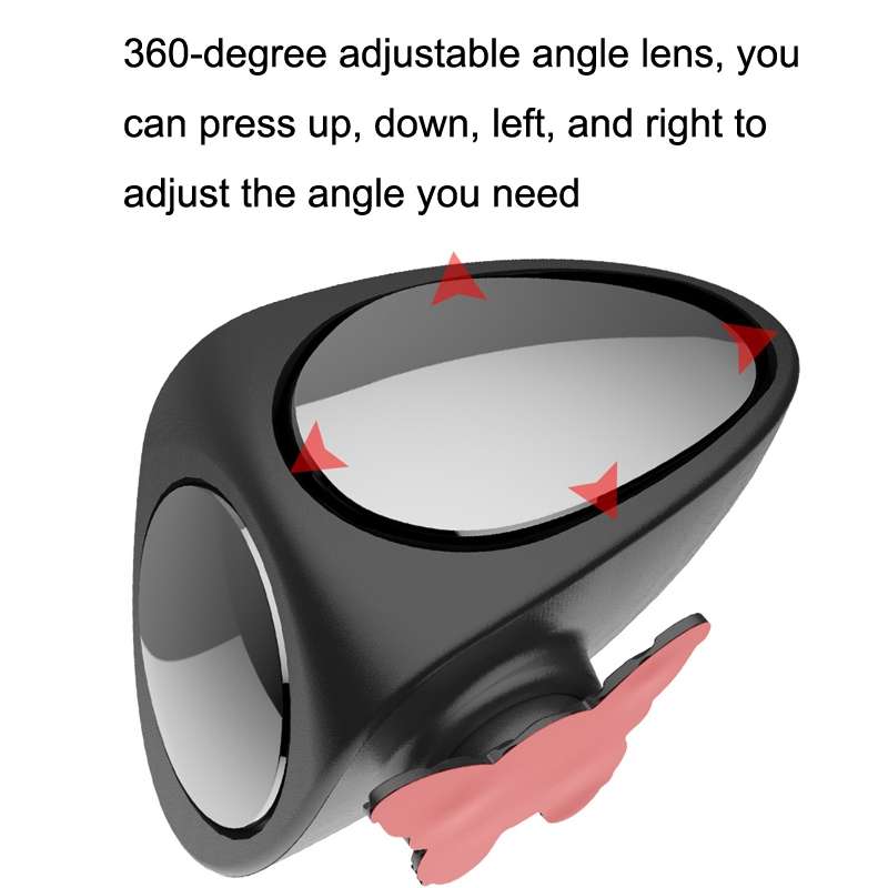 2 in 1 Car Blind Spot Mirror Reversing Parking Wide Angle Mirror 360 Degree Rotation Adjustable Conv